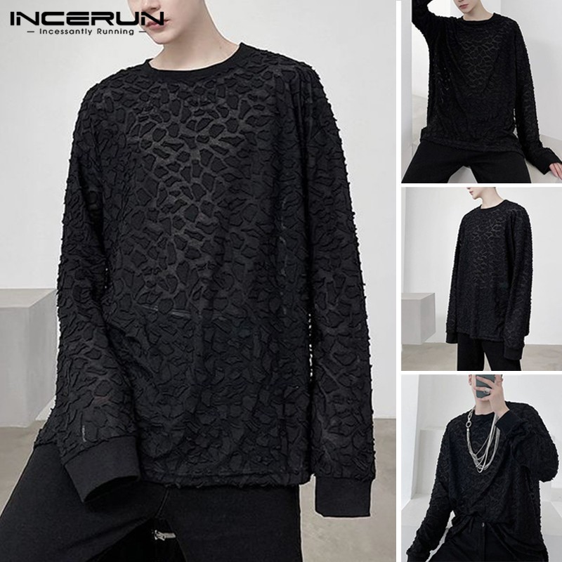 Áo Tay Dài INCERUN Dáng Rộng Họa Tiết Da Báo Thời Trang Cho Nam | BigBuy360 - bigbuy360.vn