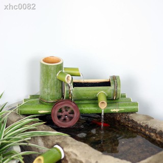 Tre Chảy Nước Đồ Trang Trí Bể Cá Đá Cảnh Quan Bánh Xe Nước Bánh Xe Nước Máy Tạo Độ Ẩm Bể Cá Chảy Nước Màu Chính (Điện Áp 2