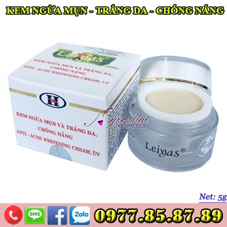 LEIYAS - Kem ngừa mụn và trắng da chống nắng (5g)