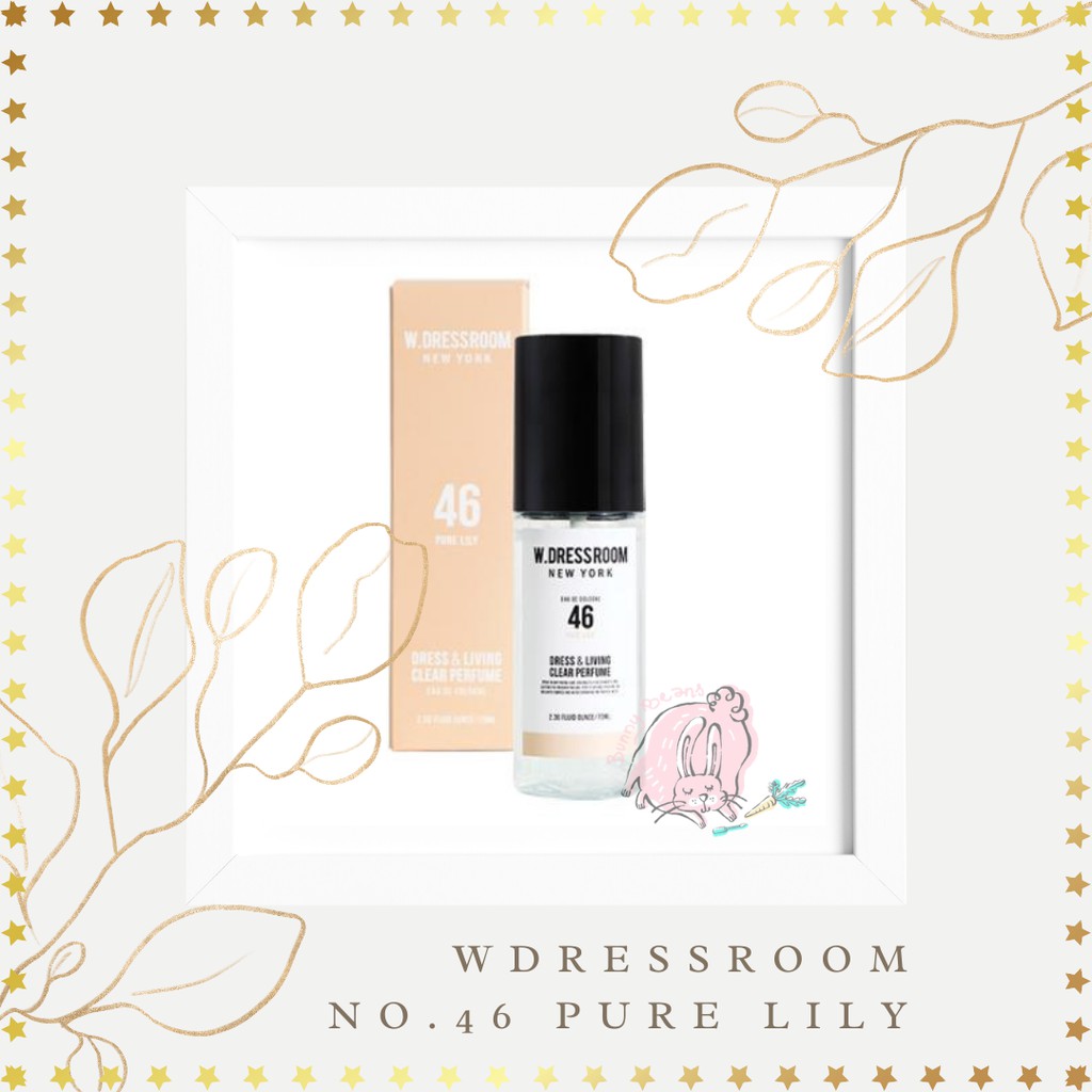 Nước hoa xịt vải Wdressroom 46 PURE LILY 70ml hương hoa huệ và hoa hồng ngọt ngào (Shop Bunny Beans)