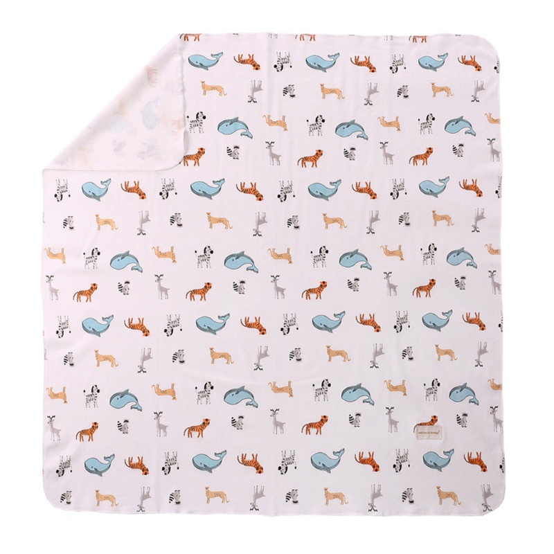 Set 3 Chăn Quấn 90x90cm Bằng Cotton Nguyên Chất Quấn Em Bé Sơ Sinh