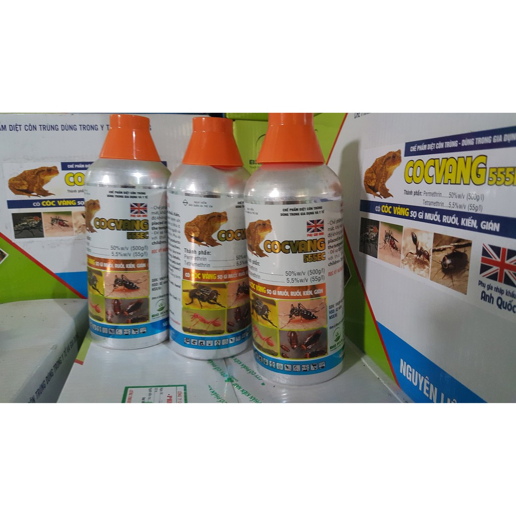 [CHÍNH HÃNG] Thuốc diệt côn trùng COCVANG 555EC chai 1l