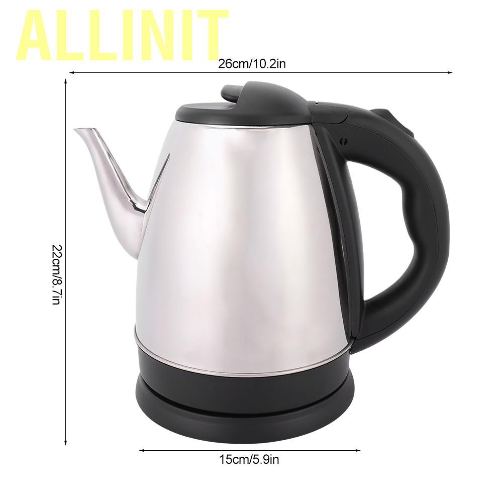 Allinit 1.5L Household Stainless Steel Electric Kettle Water Boiler Heating Pot AU Plug 220V