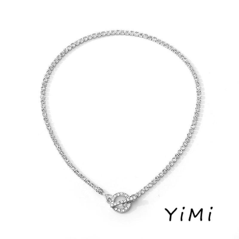 【Chất lượng sang trọng】Vòng cổ choker đính đá kim cương đơn giản phong cách Nhật Hàn vòng cổ nữ