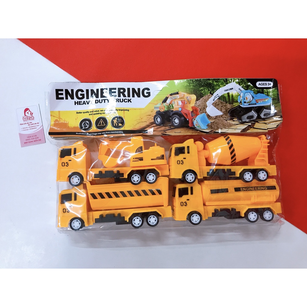 Set 4 Ô Tô Đồ Chơi Màu Sắc Cho Bé (Túi) (giao màu ngẫu nhiên)