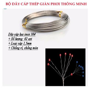 Dây cáp giàn phơi thông minh INOX 304(Chống rỉ sét sờn đứt)