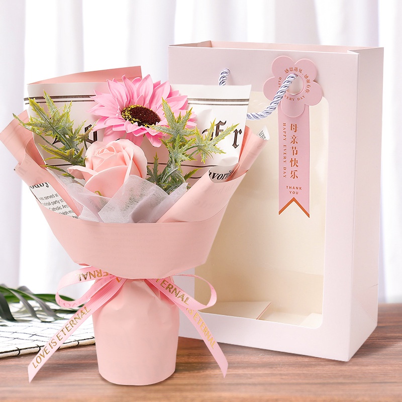 Bó hoa sáp Hoa hướng dương 26x17cm - Tặng Sinh Nhật, Tặng Tốt Nghiệp (Hoa Sáp)