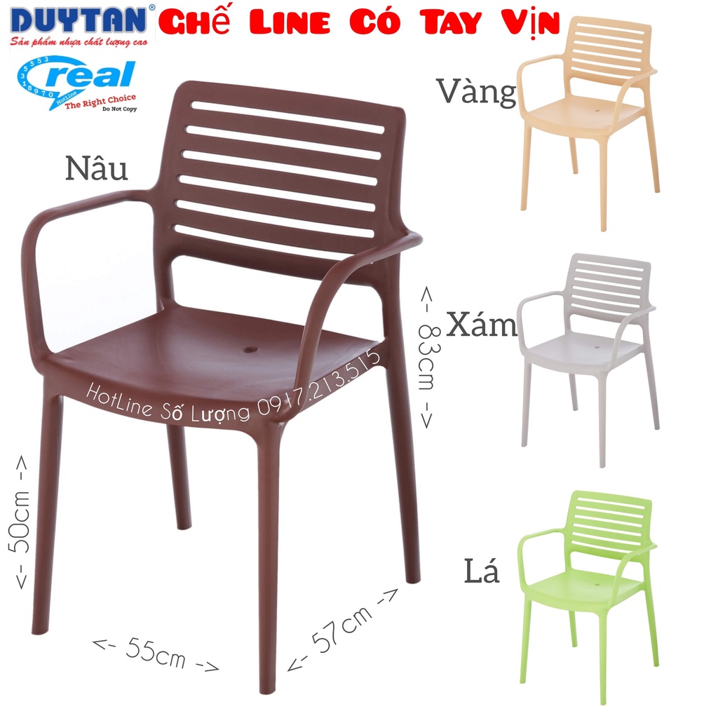Ghế Nhựa Duy Tân LINE CAO CẤP ,Chịu Tải 150kg - Plaxury Duy Tân Đậm Chất Châu Âu