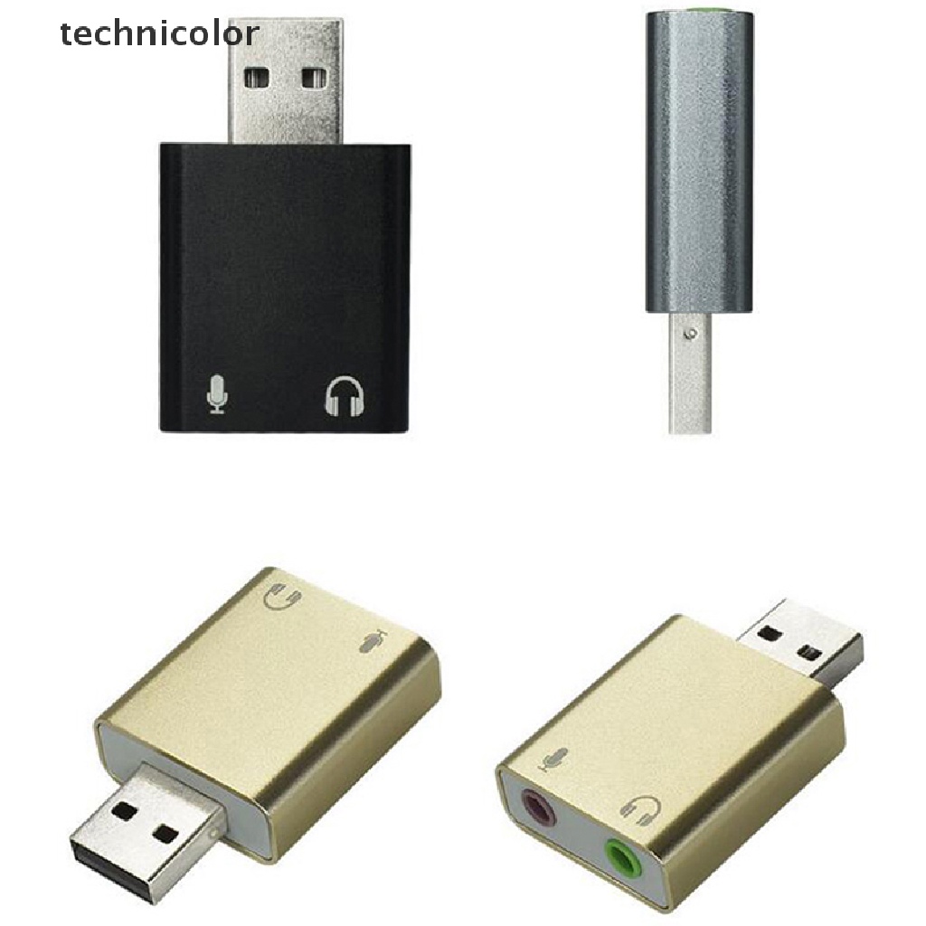Thẻ Âm Thanh Nổi 3d Cổng USB 7.1 Cho Máy Tính / laptop 3.5mm