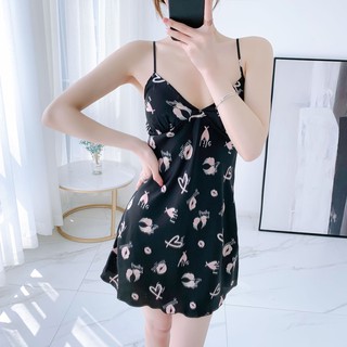 Váy Lụa 2 Dây Có Lót Ngực X11