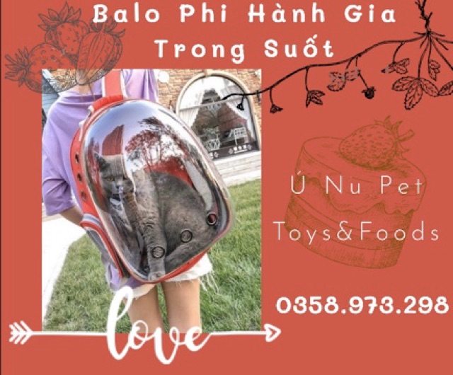 Balo phi hành gia trong suốt