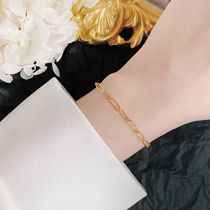 Vòng Đeo Tay Bằng Thép Titan Cao Cấp Thời Trang | Generous Vớ Chống Thấm Nước Không Dị Ứng Phong Cách Cơ Bản