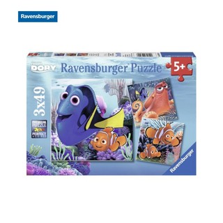 Xếp hình puzzle Đi tìm Dory- Ravensburger 3 bộ 49 mảnh Ravensburger 09345 8 - Disney license