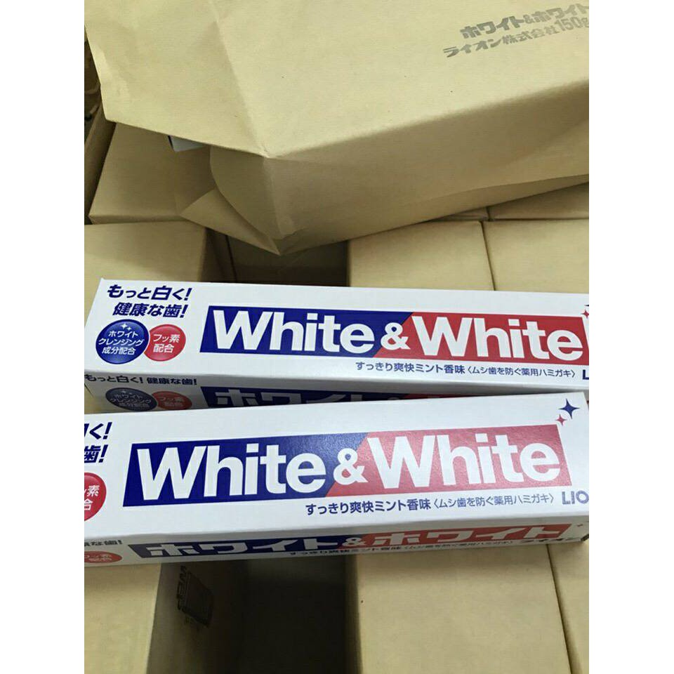 Kem Đánh Răng White & White Lion 150g - Nhật