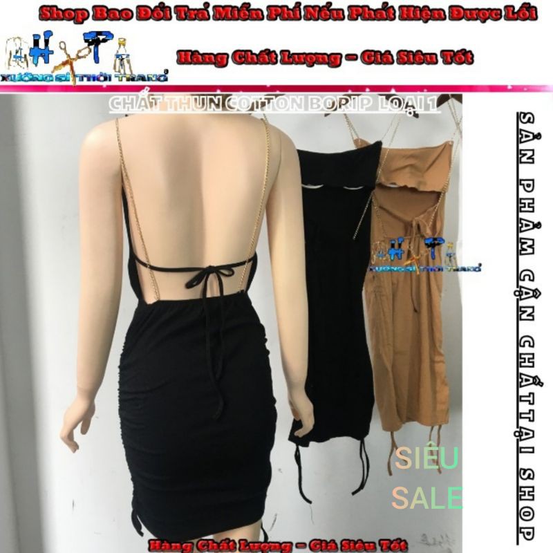 Đầm Ôm Body Nữ Cột Nơ Lưng Phối Dây Xích Siêu Thời Trang Hot 2021 - Hàng Có Sẵn | BigBuy360 - bigbuy360.vn