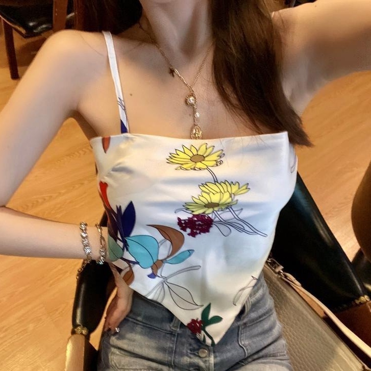Áo Choàng Lụa Không Tay Phối Ren Hoa Thời Trang Mùa Hè Dành Cho Nữ