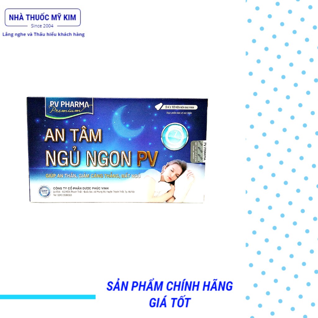 Viên uống An Tâm Ngủ Ngon PV (Hộp 50 viên)