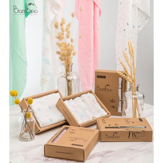HỘP KHĂN TẮM SỮA SỢI TRE BAMBOO BY LIL 95X95CM - ĐỒ SƠ SINH LITTLE LOVE