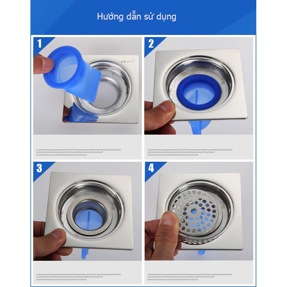 Bộ ống silicon chặn mùi hôi cống, ống ngăn mùi thoát sàn, hố ga chống côn trùng