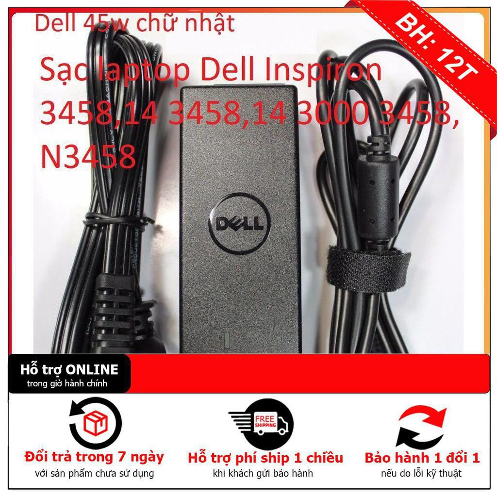 BH12TH ⚡️Sạc laptop Dell Inspiron 3458,14 3458,14 3000 3458, N3458 có đèn báo loại tốt