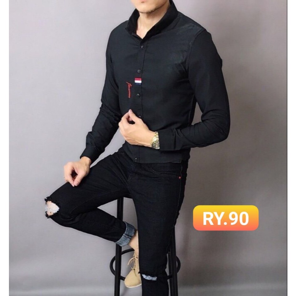 Áo Sơ Mi nam cao cấp chất lụa kate sang trọng hiện đại hàng hiếm | BigBuy360 - bigbuy360.vn