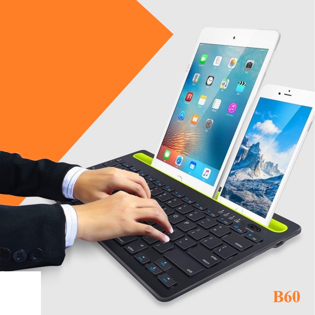 Bàn phím không dây kết nối Bluetooth mini Bamba B60 nhỏ gọn tiện lợi