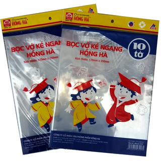 Bìa Bọc Sách Vở 😍FREESHIP😍 Bọc sách - vở Hồng Hà (17x25cm)