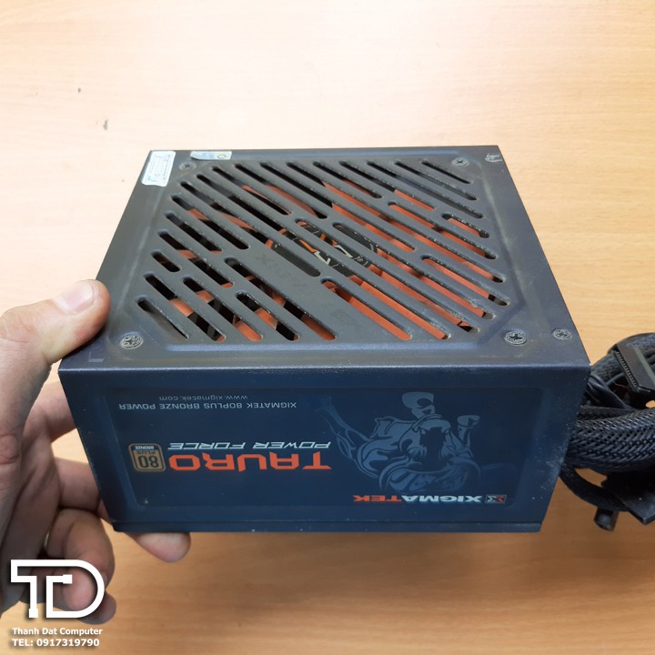 Nguồn công suất thực Xigmatek Tauro 500W chuẩn 80 plus cũ (Dây bọc lưới dài)
