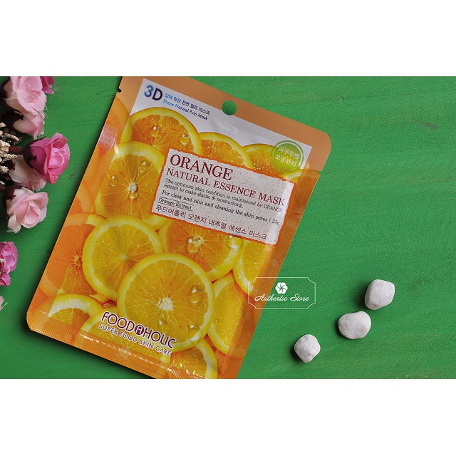 Mặt Nạ 3D Cam Orange Natural Essence Mask Foodaholic