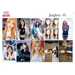 Set Sticker Junghwa - có nhiều mẫu hình dán Kpop