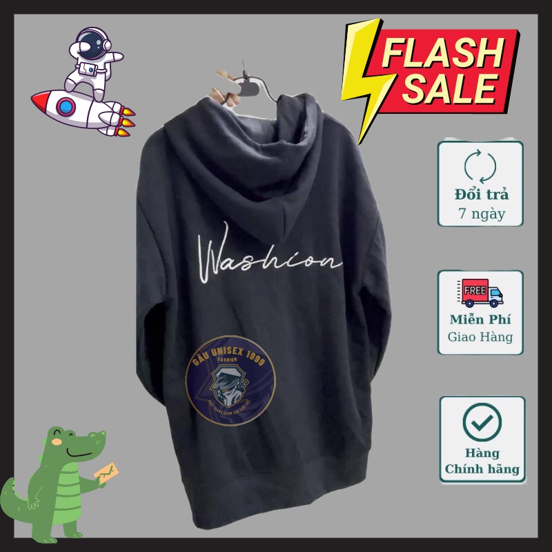 Áo Hoodie Khoá Kéo Washion Có Túi  Và Mũ Chất Đẹp