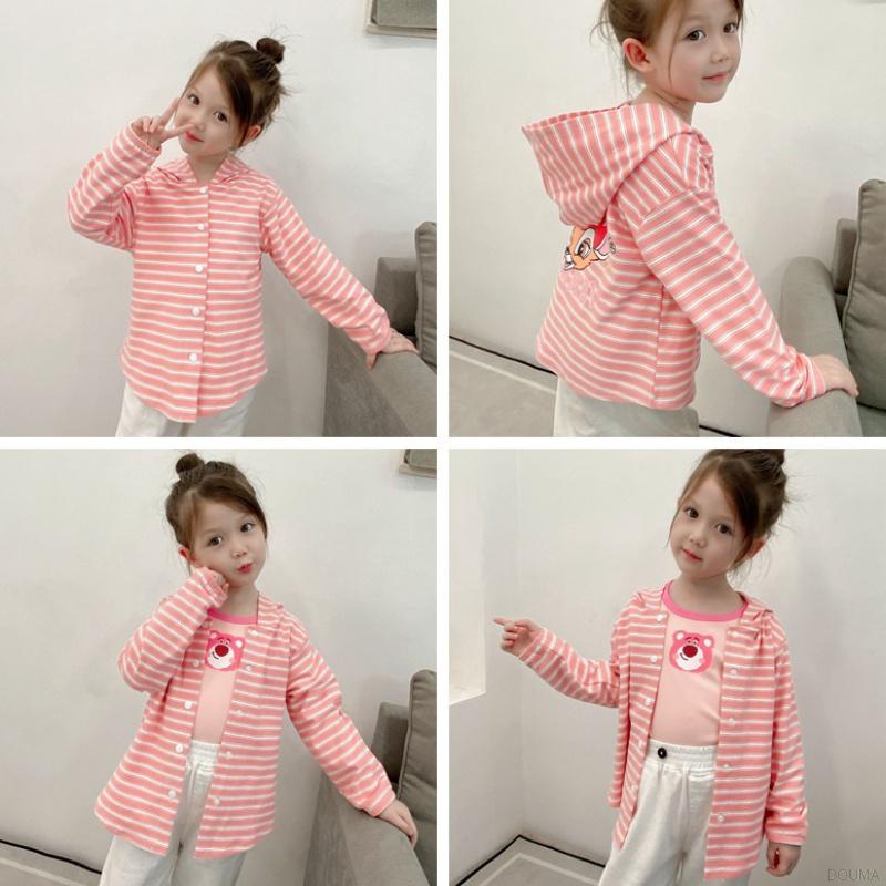 Áo khoác hoạ tiết hoạt hình phong cách Hàn Quốc thích hợp cho bé