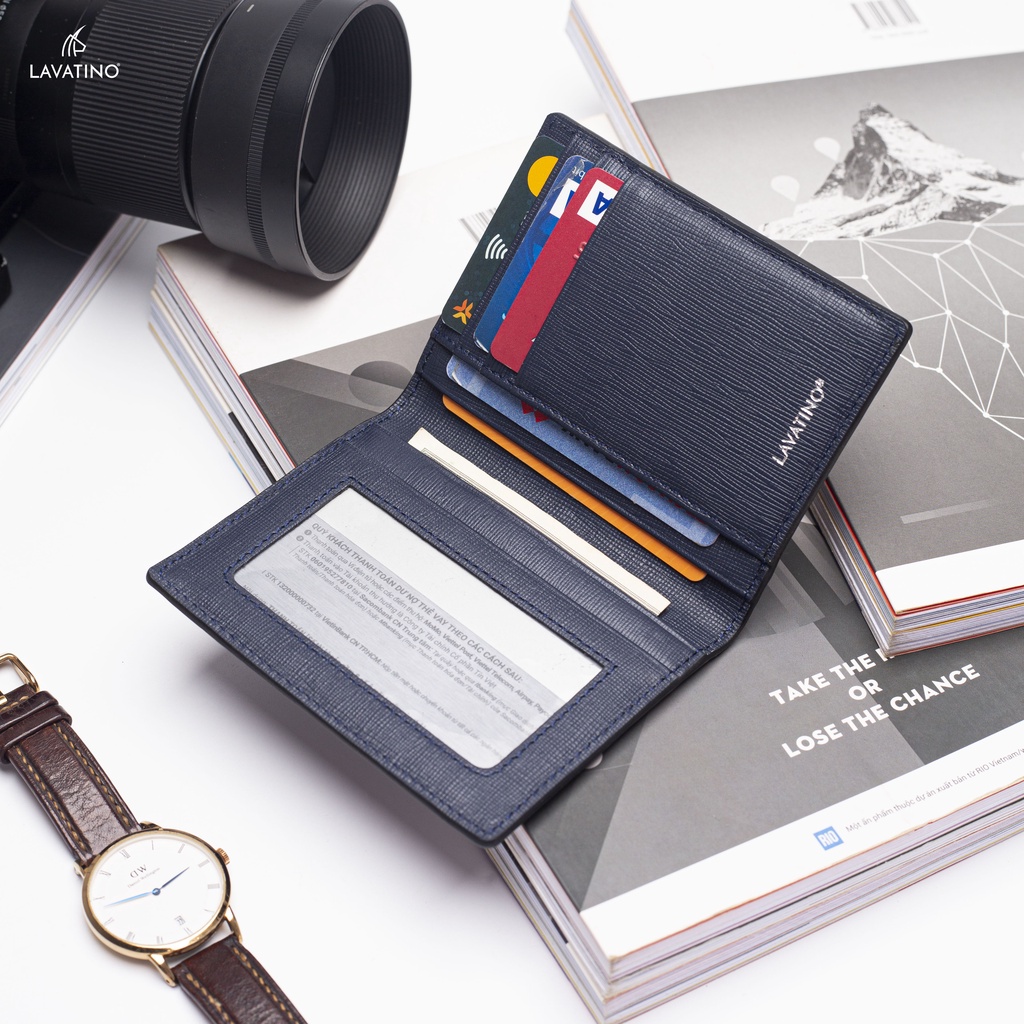 Ví Card Zuni Đựng Thẻ Chất Liệu Da Bò Thật Thiết Kế Nhỏ Gọn Chính Hãng Lavatino 01