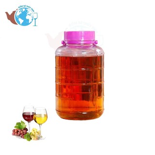 bình thủy tinh ngâm rượu, hoa quả không van 8L