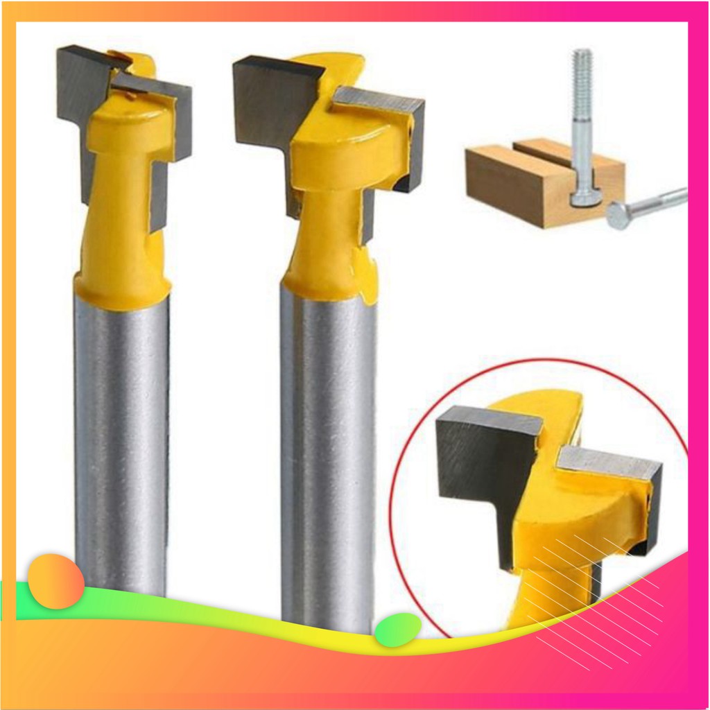 Mũi Phay Gỗ Hình Chữ T 1/4 Inch 6mm