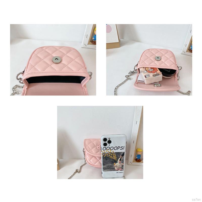 Se7en Children Cute Hasp Design Cross-body Handbag Fashion Girls Kids MIni Shoulder Messenger Bag For 2-7Y