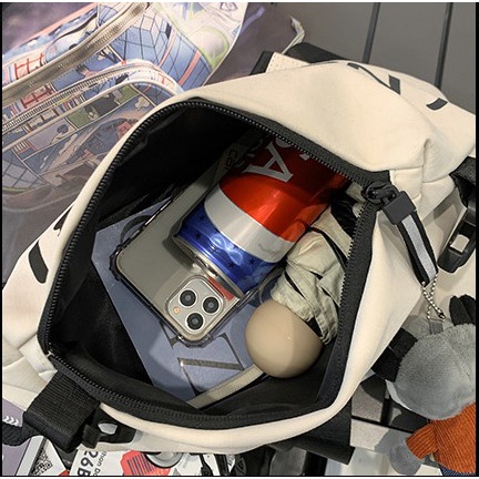 Túi đeo chéo nam nữ thời trang unisex kèm móc khóa bò sữa | BigBuy360 - bigbuy360.vn