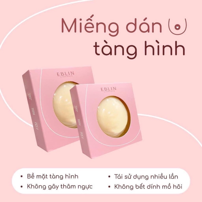 Miếng dán ngực ELBIN nhiệt tự thân silicon siêu mỏng