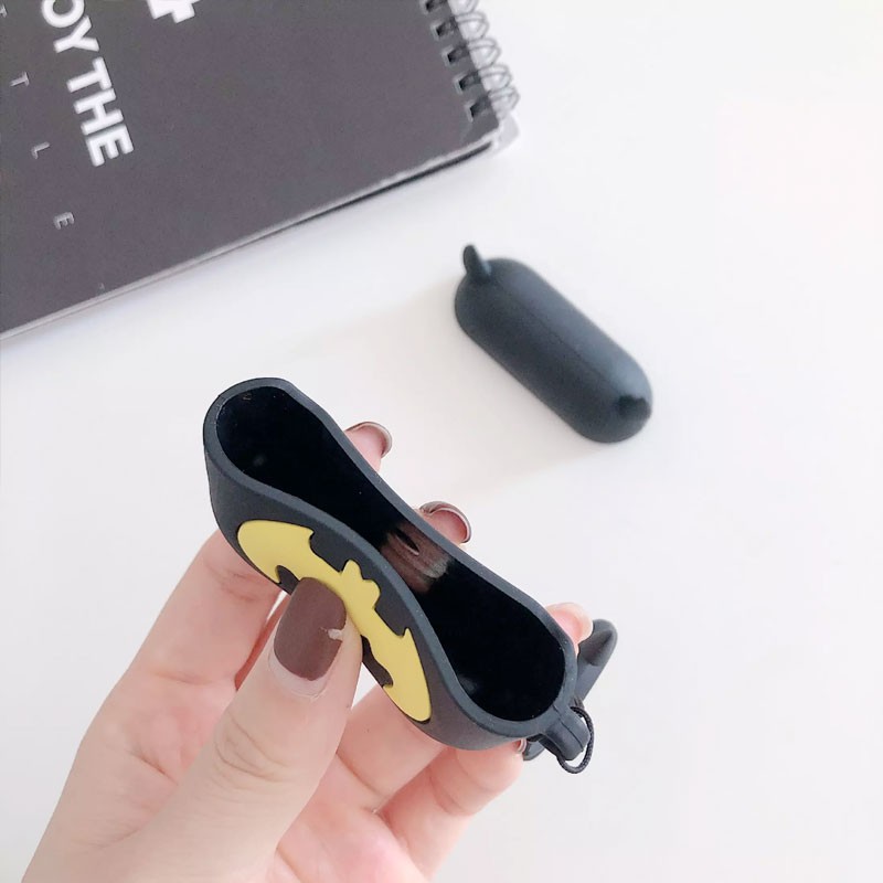 Case Airpods Batman, vỏ ốp đựng bảo vệ tai nghe bluetooth Airpod 1 2 Pro