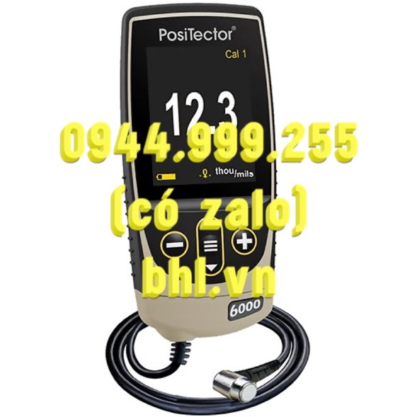 FRS3: Máy đo độ dày lớp sơn, phủ, mạ DeFelsko PosiTector 6000 FRS3 (0 - 1500 µm, từ tính, vẽ đồ thị) Mỹ