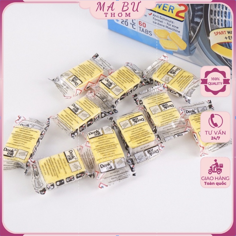 Combo 2 Viên Tẩy Lồng Máy Giặt DENKMIT