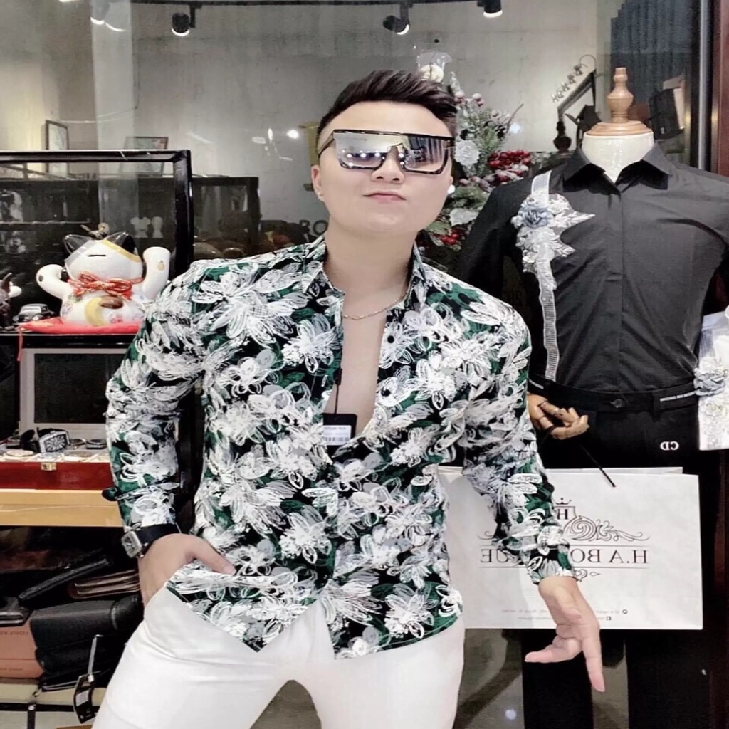 Áo Sơ Mi Nam MURADFASHION, Áo Sơmi Nam Thời Trang Cao Cấp Phong Cách Hàn Quốc 2021 Ms108