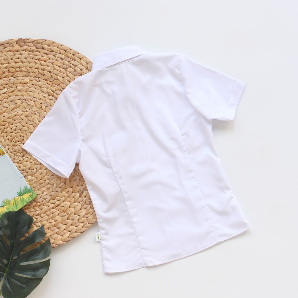 Áo sơ mi học sinh nữ có nắp túi Jadiny,áo sơ mi đi học cấp 2,cấp 3, phong cách mới lạ, phom dáng đẹp,vải chất lượng