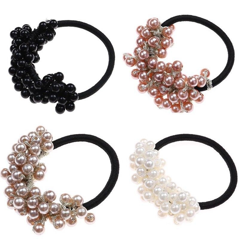 Buộc tóc đính ngọc trai nhân tạo thời trang dành cho nữ