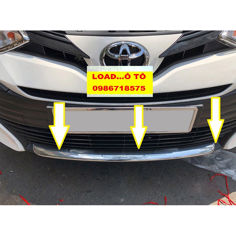 Ốp Mí Cản Trước Xe Toyota Vios 2019-2021 Mạ Crom cao cấp