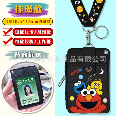Vỏ Bọc Bảo Vệ Thẻ Đi Học / Xe Buýt Có Dây Đeo Nhiều Ngăn In Hình Doraemon Dễ Thương TY3 Pakachu YT3