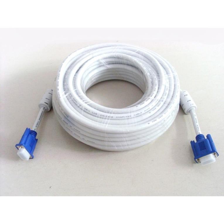 Cáp Vga trắng 15m 20m 25m 30m ARIGATO Đảm Bảo Chất Lượng.