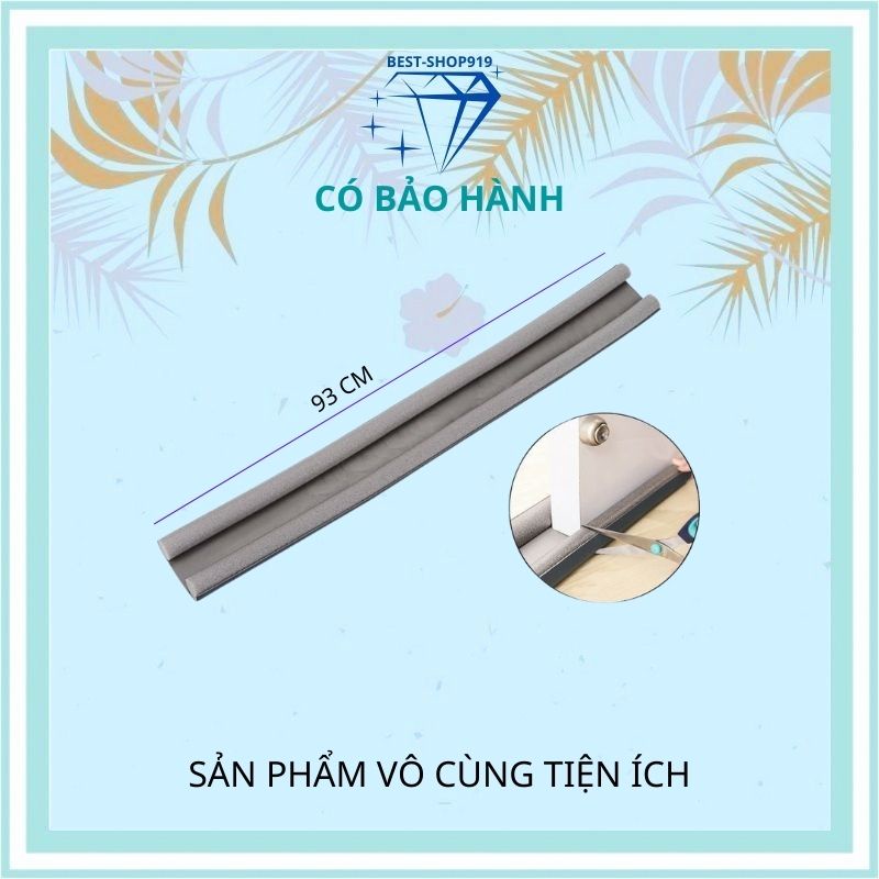 Thanh Nẹp Xốp Chặn Khe Cửa Ron Đệm Cửa Chống Ồn Chống Thoát Hơi Máy Lạnh Chống Bụi Ngăn Côn Trùng