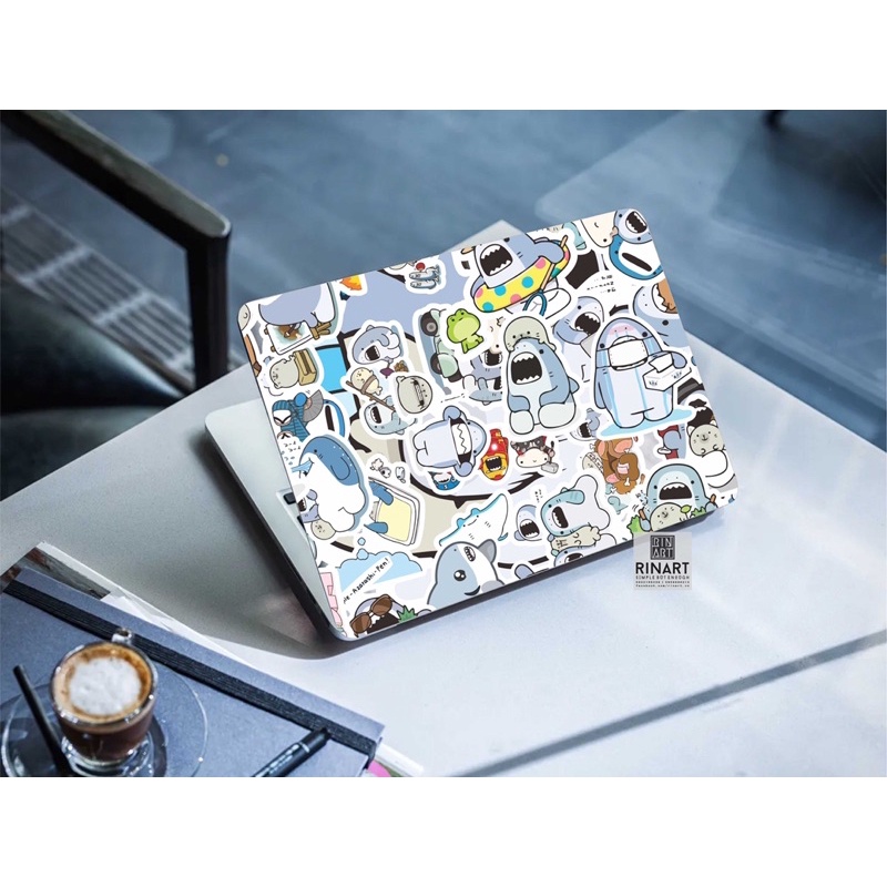 [STICKER 1K] SET 200 STICKER SHARK SIÊU CHẤT DÁN TRANG TRÍ ĐT LAPTOP VALI TƯỜNG TỦ KỆ MŨ BẢO HIỂM XE MÁY NOTEBOOK