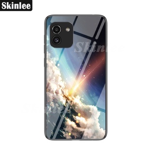 Ốp lưng tráng gương Samsung A03 ép kính chống bể